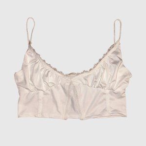 white delicate tank top